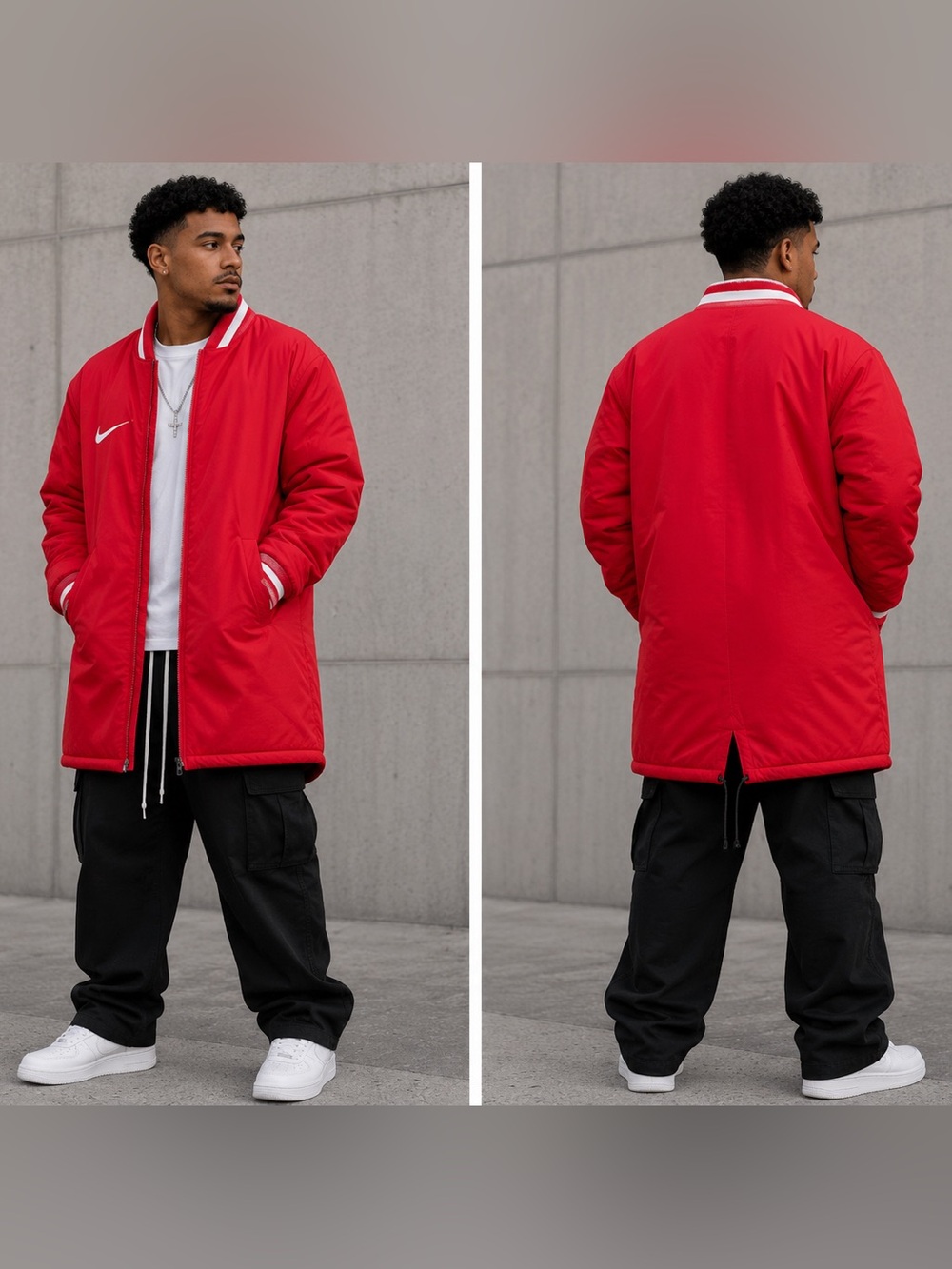 Nike Dugout Full Zip Jacket Red White DC8335-657 Men's - S